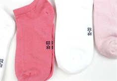 Name It bright white/parfait pink/camellia rose footie strømper (6-pak)